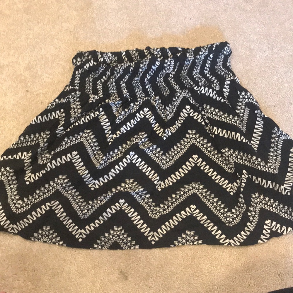 Black and white skirt